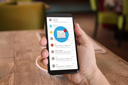 email-alert-sm email alert on mobile device