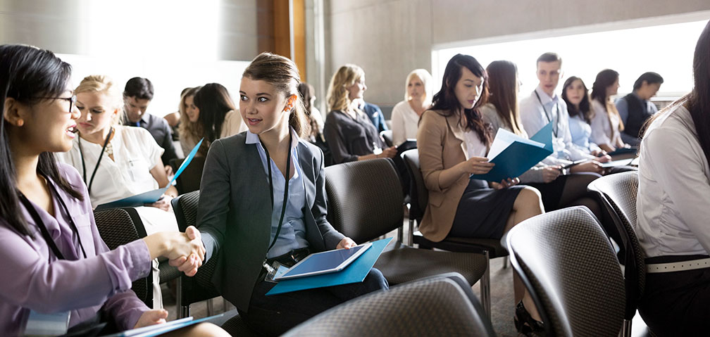 internship3-med diverse business college students in training