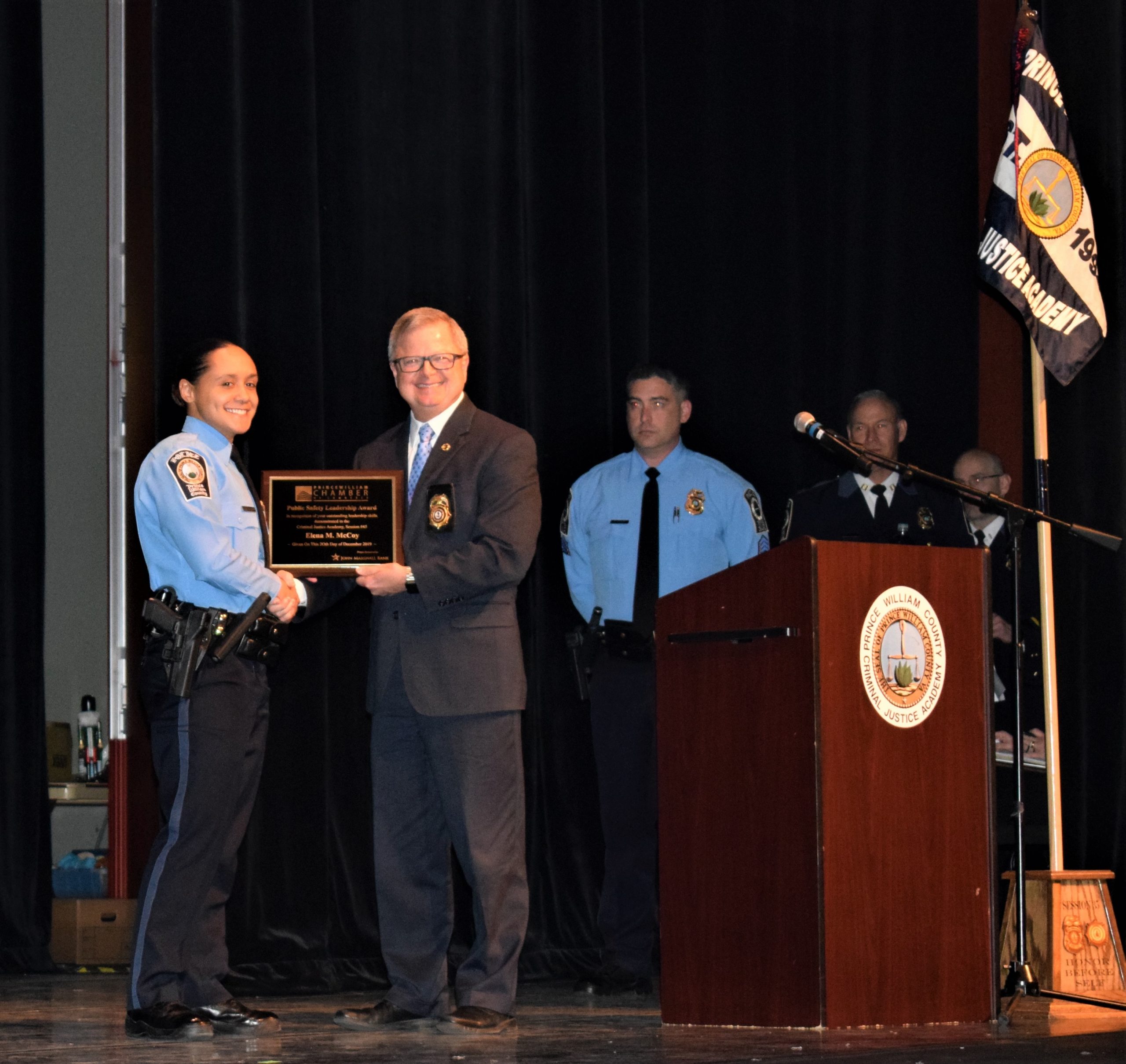 Leadership Award presentation 12-20-19.Full Prince William County Valor Awards