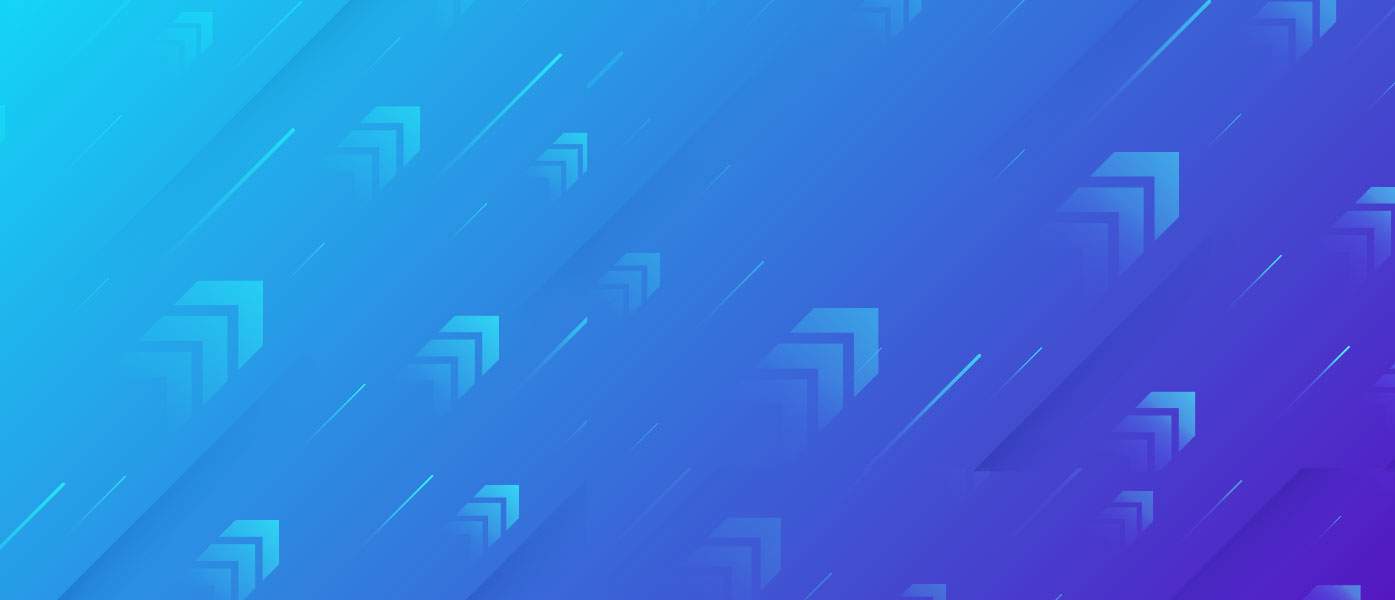 blue gradient with upward facing arrows