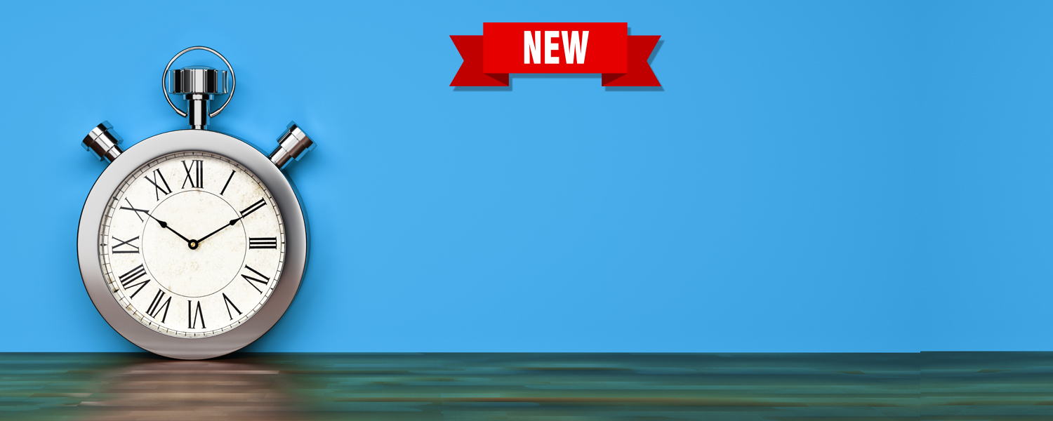 stop watch with new banner