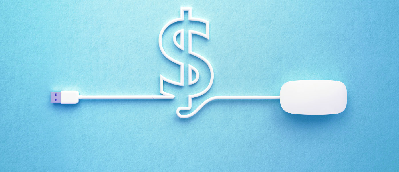 Commercial Sweep Account Mouse with Dollar Sign in Chord