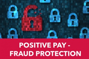 Positive Pay Fraud Protection - red/blue locks
