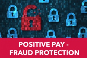 Positive Pay Fraud Protection - red/blue locks