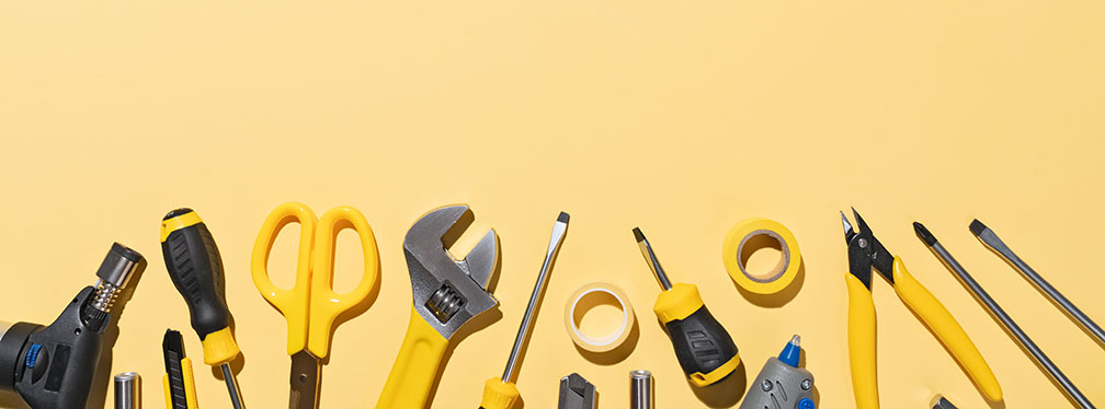 Hand Tools Flat Lay With Copy Space tools