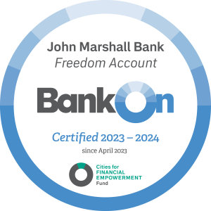 BankOn Certified Freedom Account Seal