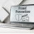 Fraud Prevention Message on Laptop