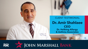 Client testimonial of Dr. Amir Shahlaee of DR. HELBING ALLERGY & ASTHMA ASSOCIATES