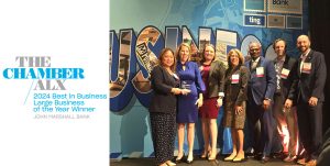 Alexandria Chamber Awarded JMB Largest Business of the Year in 2024 Award