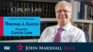 John Marshall Bank Client Video Testimonial Curcio Law Thomas Curcio Founder