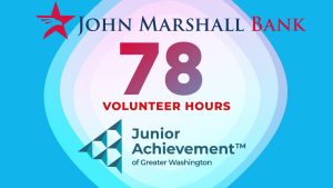 John Marshall Bank Volunteered for 78 Hours with Junior Achievement