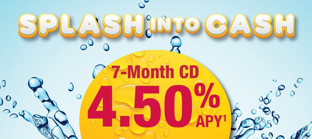 Splash Into Cash 7-Month CD 4.50% APY