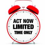 Act-Now-Clock Act Now Limited time only alarm clock