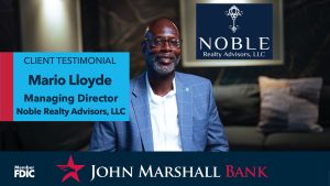 Client Video Testimonial Mario Lloyde Managing Director of Noble Realty Advisors, LLC.