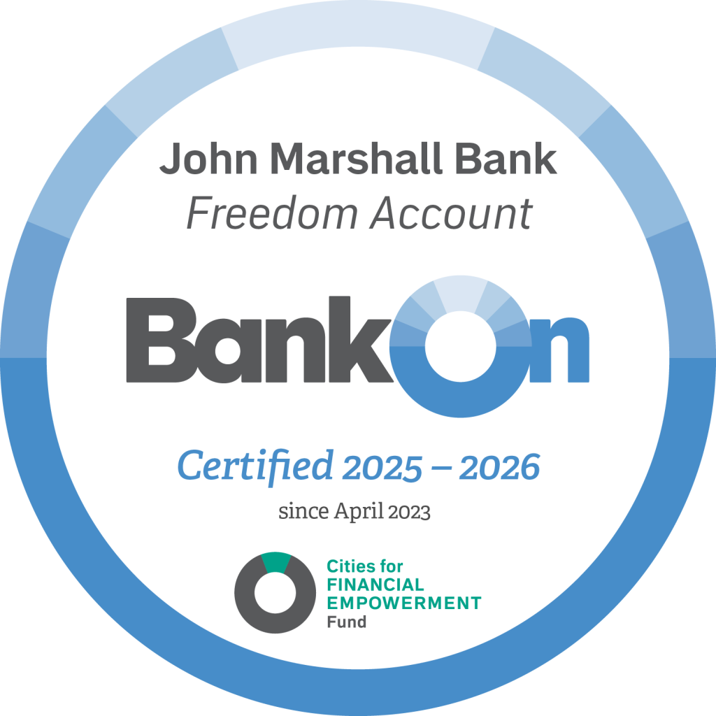 John Marshall Bank's Freedom Checking Account Meets the Bank On National Account Standards