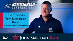 JMB Client Video Testimonial Tom Nicholson Owner Hammerhead Construction